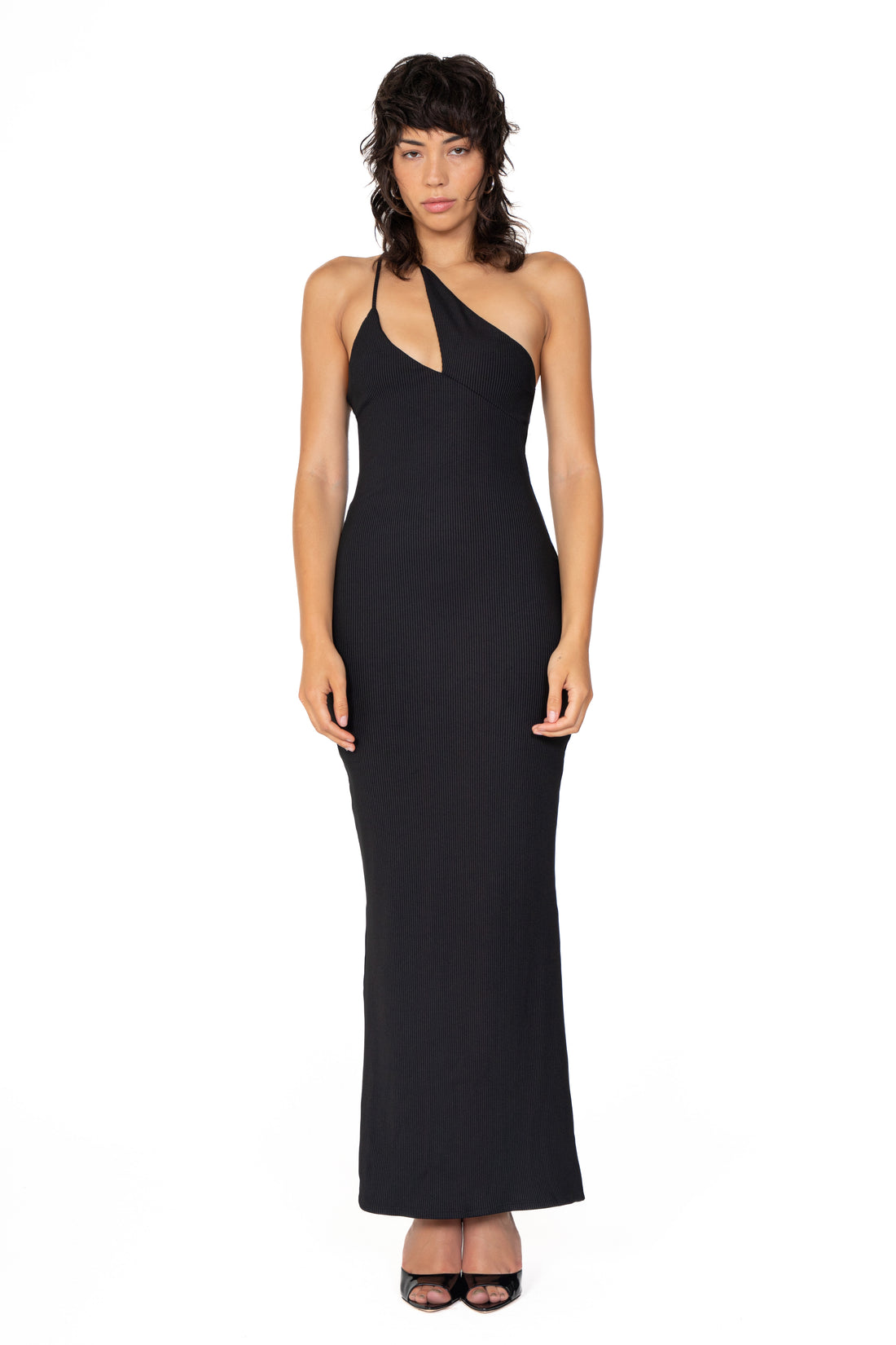 One Shoulder Maxi Dress - Jasmine Elaine 