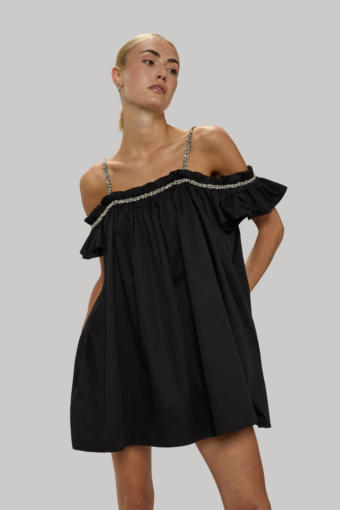 Embellished Swing Dress - Jasmine Elaine 