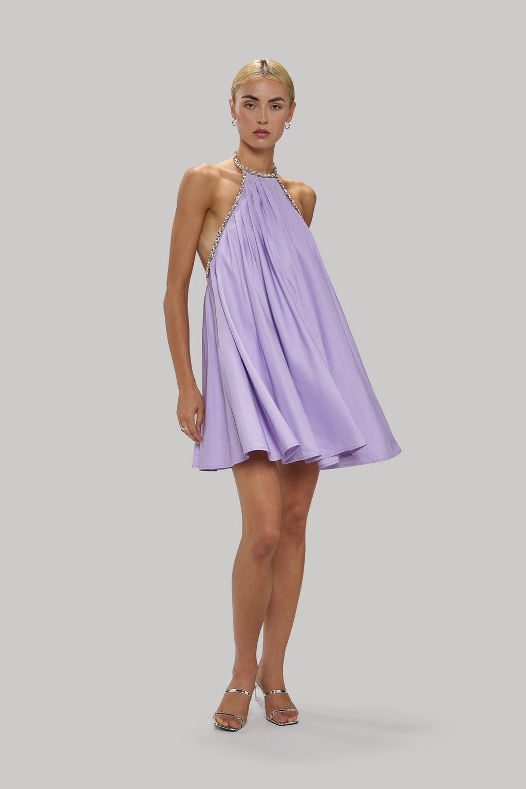 embellished pleated dress Women's Scallop Embellished Pleated Midi Dress, Blush