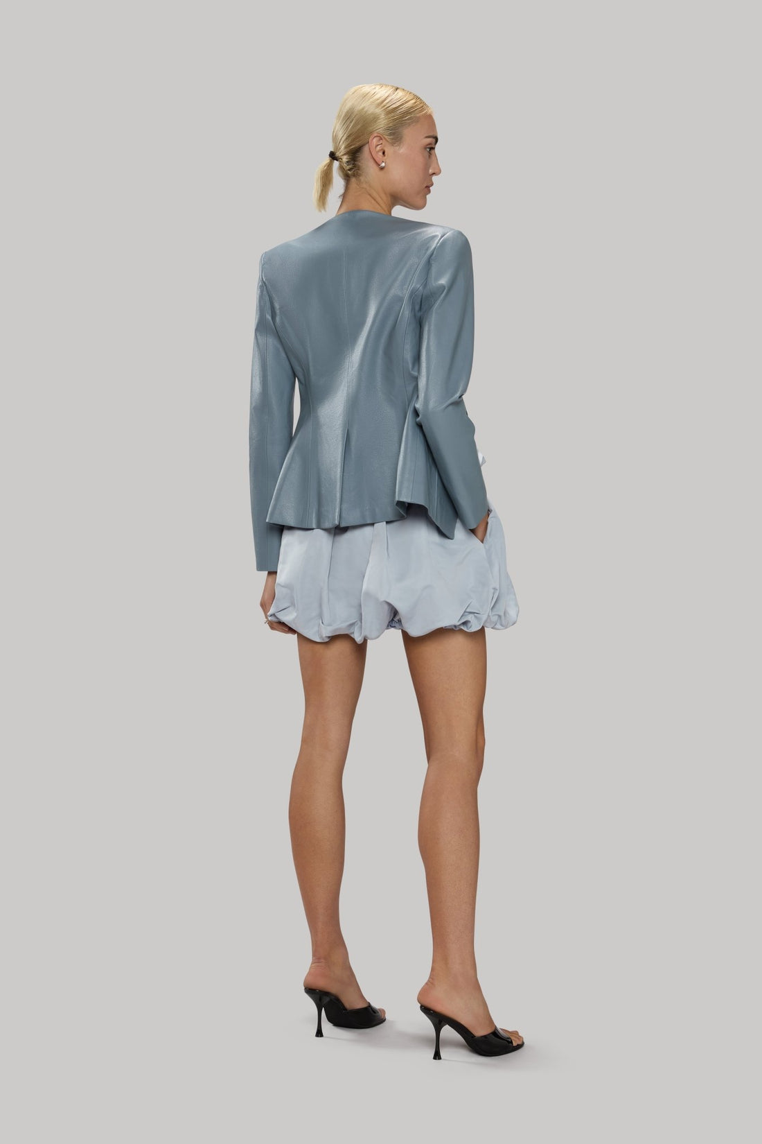 Essential Tailored Leather Blazer - Jasmine Elaine