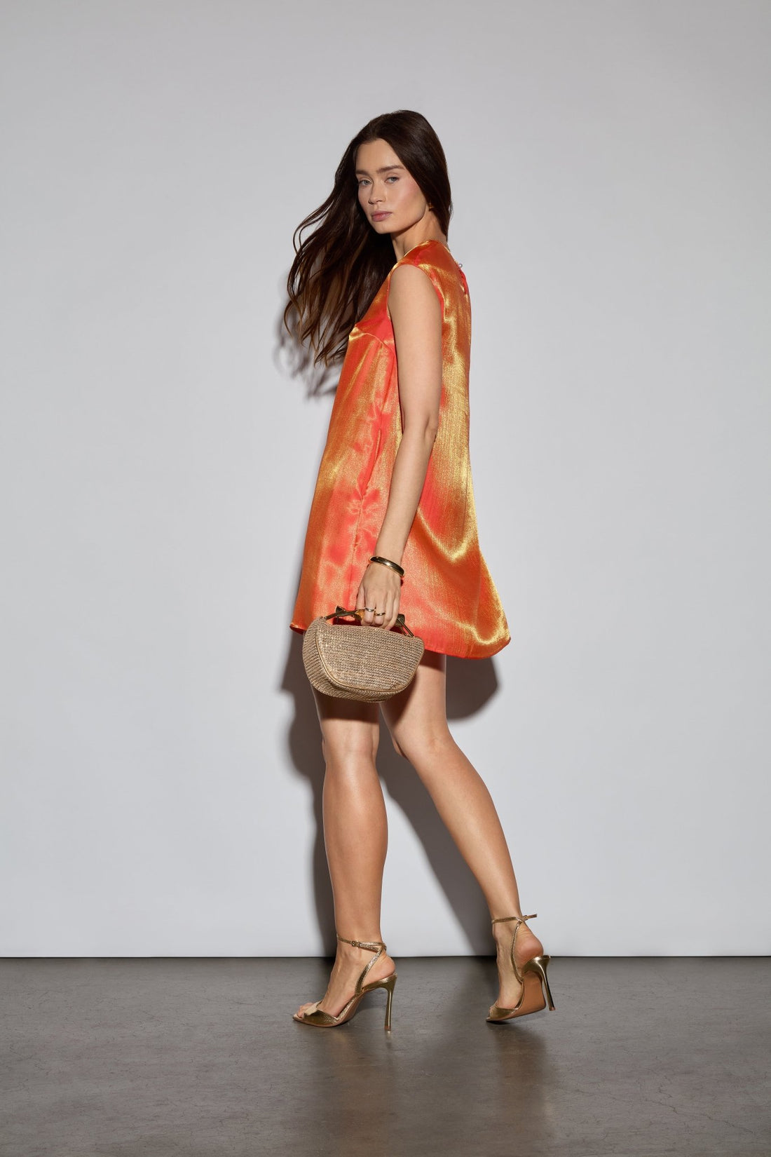 Metallic Shift Dress - Jasmine Elaine
