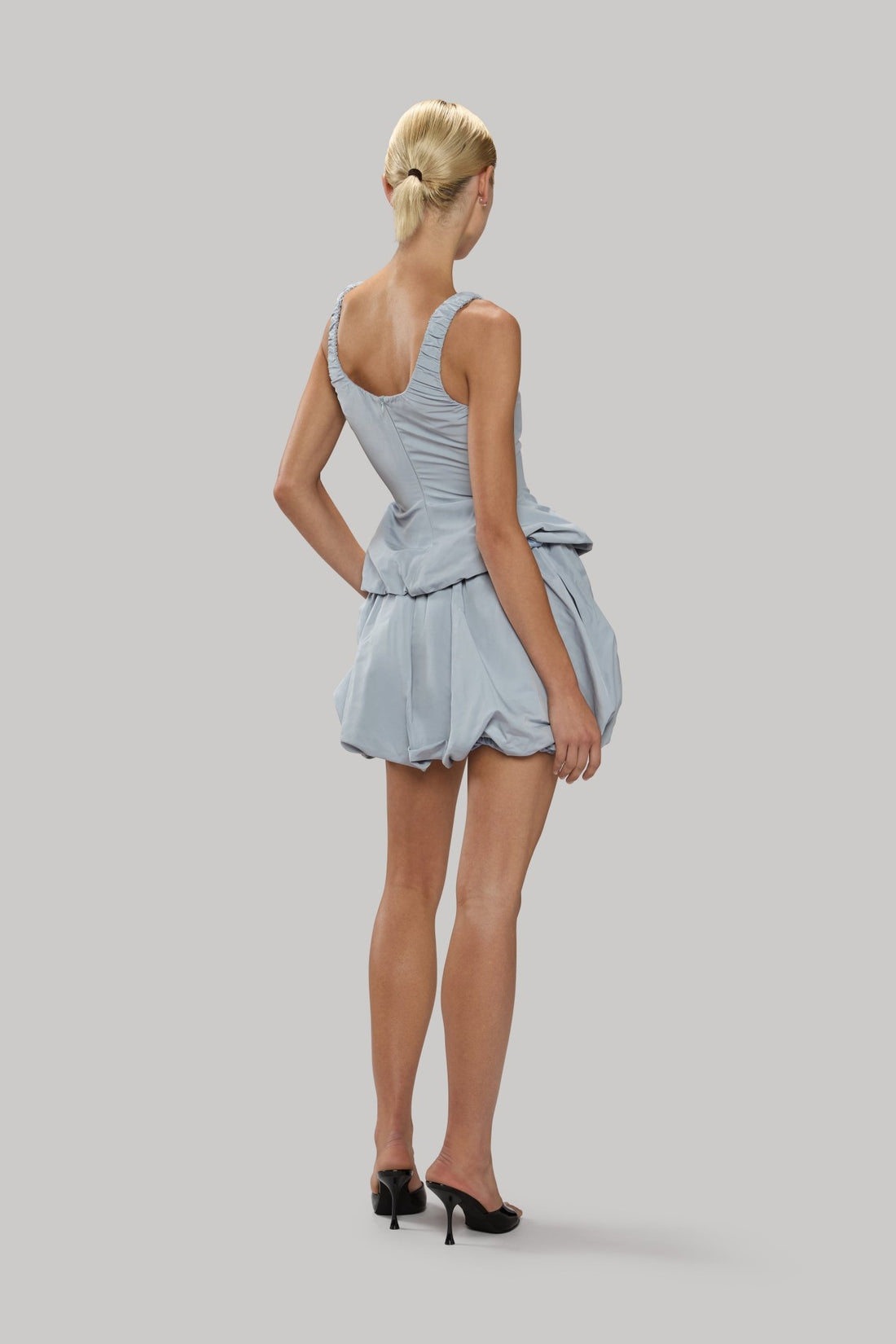 Ruched Tank With Balloon Hem - Jasmine Elaine