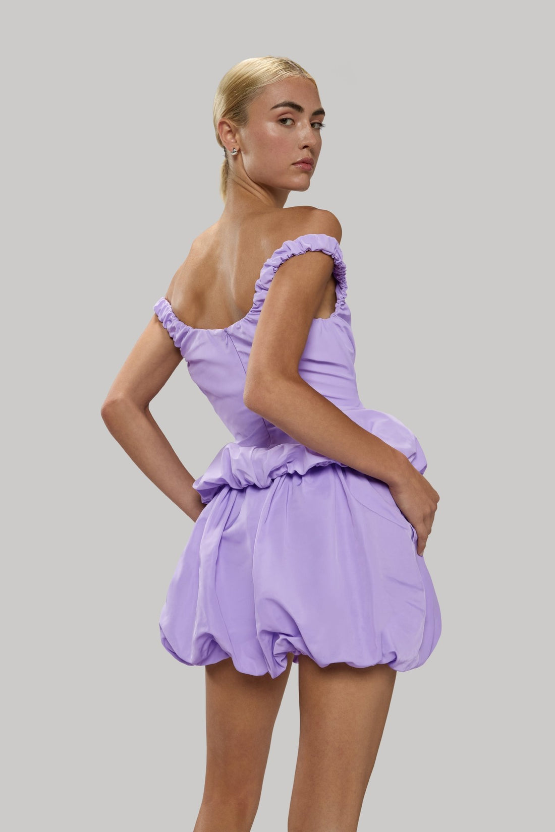 Ruched Tank With Balloon Hem - Jasmine Elaine