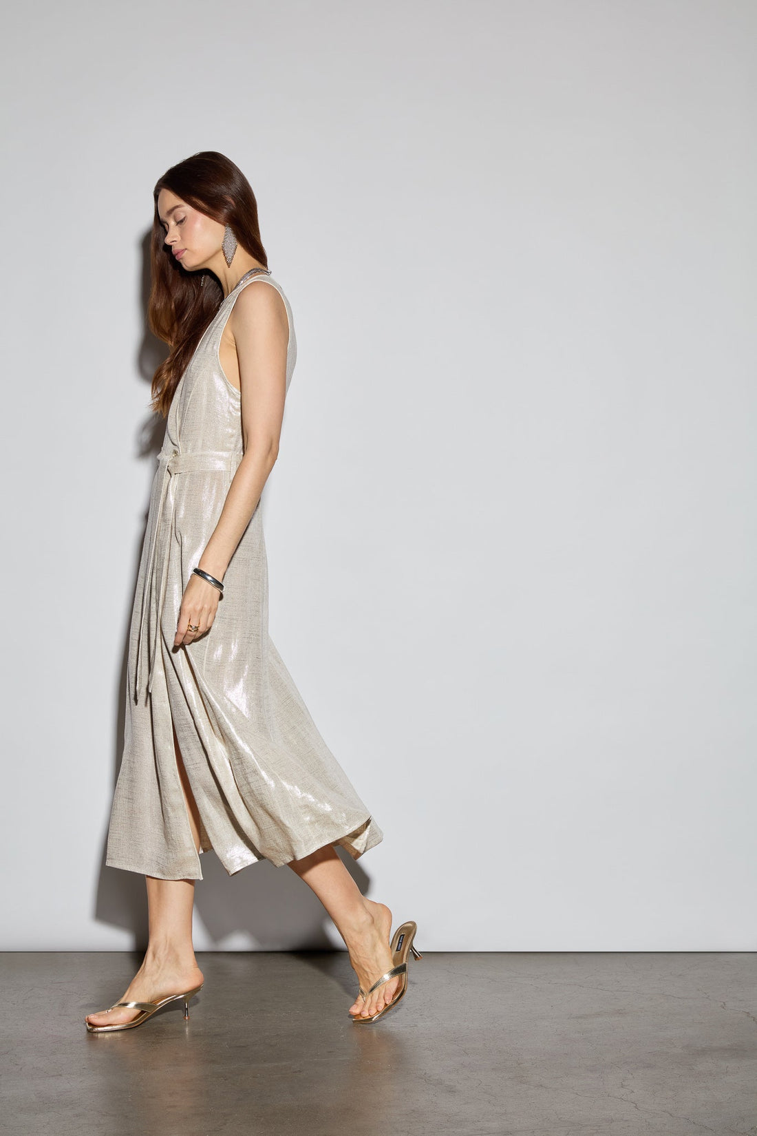 The Linen Wrap Dress - Jasmine Elaine