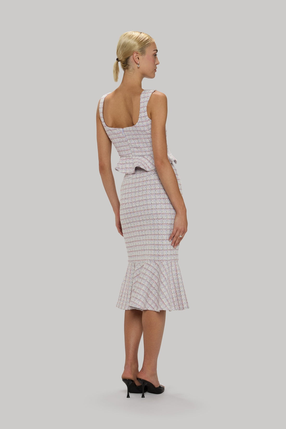 Tweed Peplum Tank - Jasmine Elaine