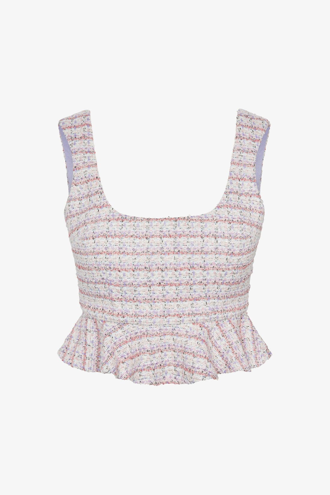 Tweed Peplum Tank - Jasmine Elaine